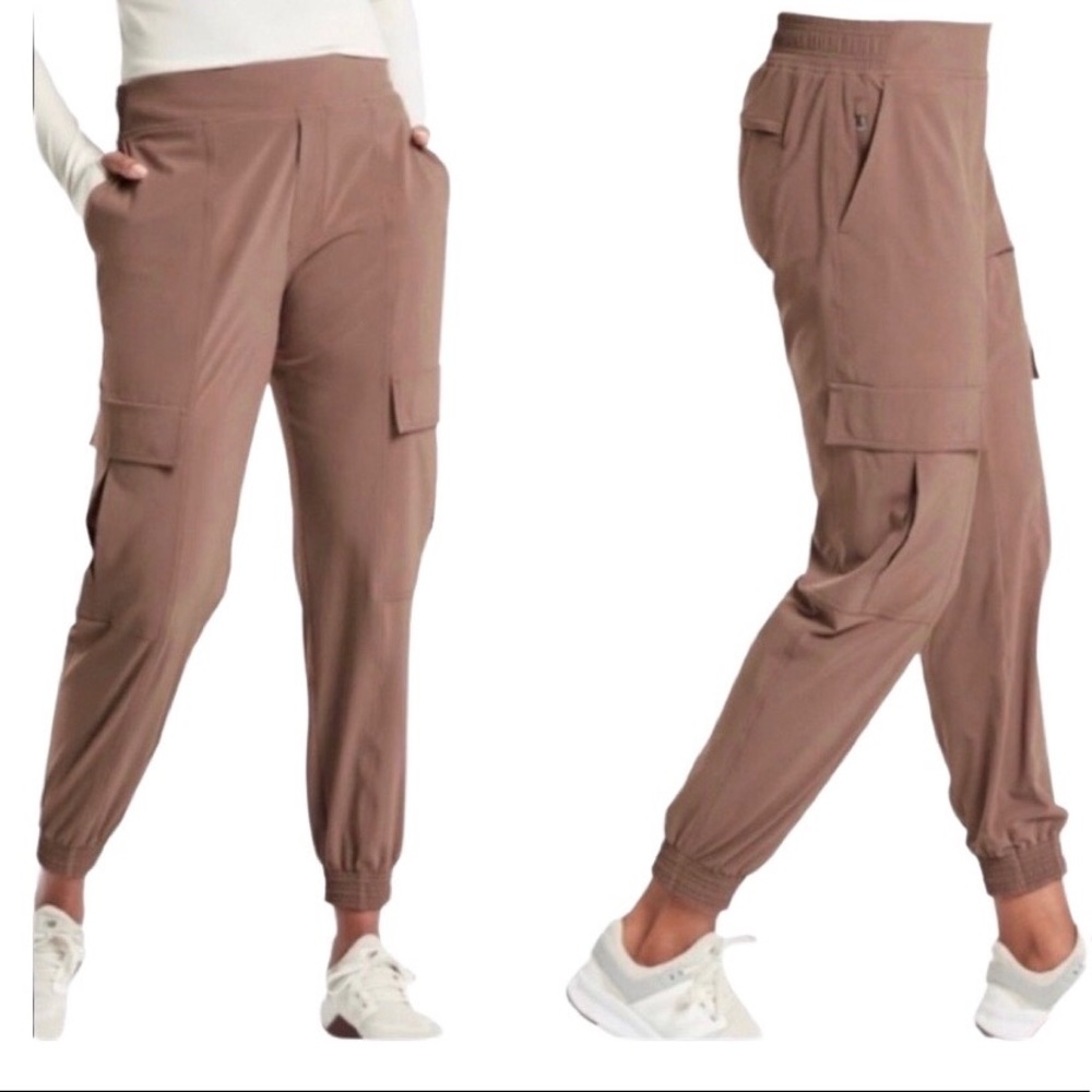 Athleta Chelsea Utility Jogger Purple/Mauve with Cargo Pockets
